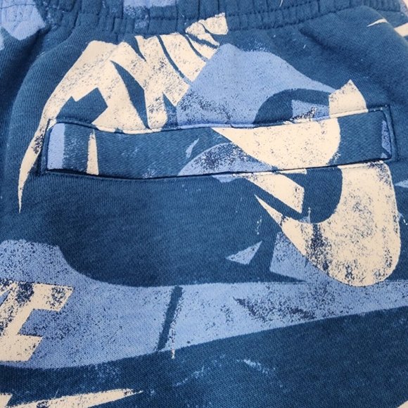 Nike Sportswear All Over Print Shorts Blue White DM6885-407 Men’s Size 2XL NWT - Picture 6 of 13